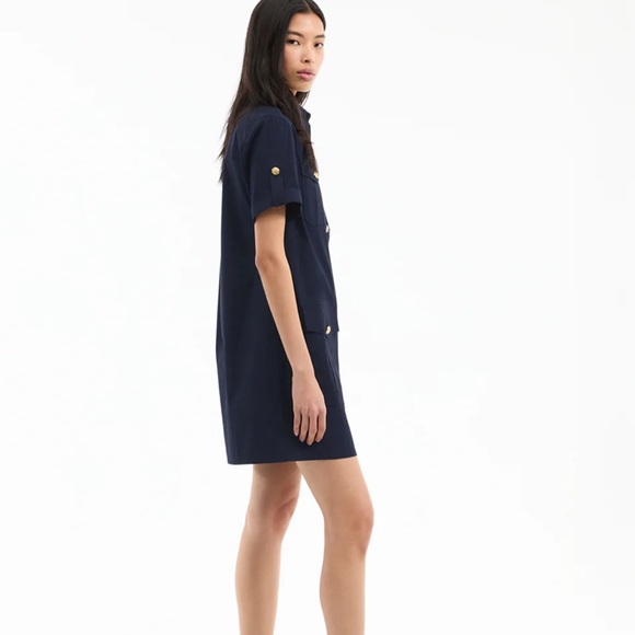 NWOT Veronica Beard Lucca Shift Dress in Navy Size 4 - Picture 5 of 11